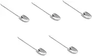 Alipis 5pcs Marshmallow Spoon for S'Mores Melting Candy Baking Tool Stainless Steel Non-Slip Handle for Camping BBQ