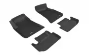 3D MAXpider Set of Black Kagu 1st Row/ 2nd Row Floor Liners for Dodge Challenger