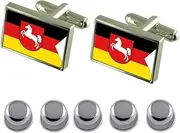 [Select Gifts] Shirt Dress Studs Lower Saxony State Flag Cufflinks