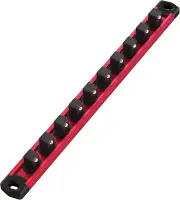 1/2-Inch Drive Magnetic Socket Organizer Heavy Duty Aluminum Socket Rail Holder