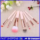 7pcs/set Wood Makeup Brush Foundation Contour Concealer Blush Pen Beige AU