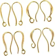 OSALADI 8pcs Plated Earring Hooks for DIY Crafting Safe and Durable Earring Making Accessories and Personal Projects