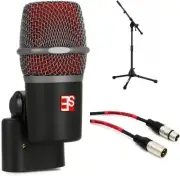 sE Electronics V Beat Supercardioid Dynamic Drum Microphone Bundle with Stand