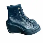 ✨Chuck 70 De Luxe Wedge Platform Croc-embossed leather Womens Shoes 9.5 A10037C