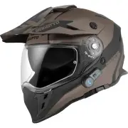 H331 BT Tour EVO Black Brown Bluetooth Enduro Helmet