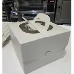 「限量」加厚純白蛋糕紙盒6吋