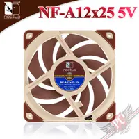 在飛比找蝦皮商城優惠-貓頭鷹 Noctua NF-A12x25 5V SSO2磁穩