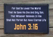 John 3:16 Morale Patch Hook and Loop Christian Bible Scripture Tactical 2A Gear