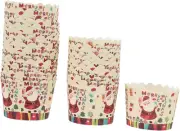 AUTSUPPL 100Pcs Christmas Muffin Cups Mini Baking Cups Muffin Cases Cup Cake ...