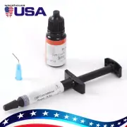 Sistema de pegado de ortodoncia dental de curado por luz para brackets