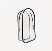 For Labubu Transparent Protector Case for 17cm Plush Dolls Display Bag Keychain