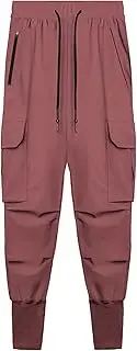 [Generic] Mens Multi Pocket Joggers Sport Pant Workout Athletic Sweatpants Lightweight Jogging Quick Slim Fit Tapered Hiking Pant