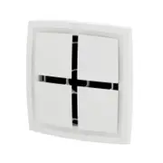 Clipsal Airflow Square Fascia Ceiling Exhaust Fan White - CEF40N-WE