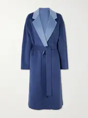 [Joseph] Joseph - Edmond Reversible Wool, Cashmere And Silk-blend Coat - Blue - FR 32 FR 32 Blue