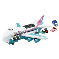 在飛比找樂天市場購物網優惠-小禮堂 迪士尼 TOMICA 小汽車收納展示玩具 (貨機)