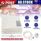 Bed Earthing Sheet Grounding Sheet Mat Queen King Fitted Sheets or Pillowcase