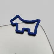 SCOTTY CAMERON BLUE RUBBERIZED SCOTTY DOG BALL MARKER COIN