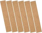 6pcs Cork Strip Wall Sticker Adhesive Cork Bulletin Bars Memo Board Strips