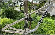 DH MTB Suspension Frame 27.5er 29er Mountain Bike Frame 15.5'' Soft Tail Downhill Frame Disc Brake Thru Axle Boost 148mm/142mm, with Rear Shocks (Size : 27.5x15.5'')