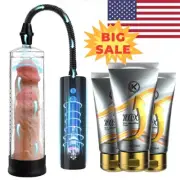 Penis Pump Power Vacuum Adult Men Big Dick Stretcher Male Enlarger Enhancement
