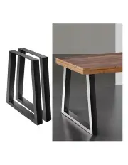 [Artiss] Coffee Dining Table Legs Steel 710Mm x2 in Black