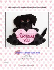 Valentine's Day Labrador Retriever Treat Holder-Plastic Canvas Pattern or Kit