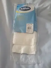 NEW WOMENS SZ 4-10 DR. SCHOLL'S COMPRESSION KNEE HIGH SOCKS WHITE 2PR