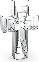 Cross Cookie Cutter Set Assorted Sizes - 5 Inch, 4 Inch, 3 Inch, 2 Inch - Cross Shaped Cookie Clay Cutter Biscuit Fondant Mold for Christian Religious Baptism Christmas Easter - 4 Pcs Stainless Steel