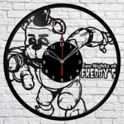 Vinyl Clock five Nights at Freddy Clock Unique Art Vinyl Record Wall Clock 1106