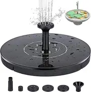 Solar Bird Bath Fountains Pump, 1W/1.4W Solar Powered Fountain Glass Panel with Fixed Rods, Standing Floating Water Fountain Pump for Bird Bath, Garden, Pond, Pool, Outdoor