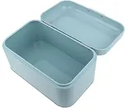 Retro Metal Bread Bin Large Capacity Kitchen Storage Container Blue (Dobzh0gt83km-02)