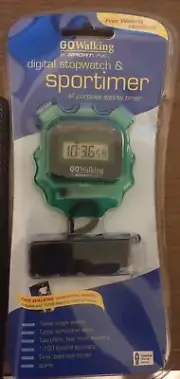 GO WALKING SHOP DIGITAL SPORT TIMER & STOPWATCH NEW SEALED