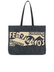 Salvatore Ferragamo Large TT Sign Shopping Bag
