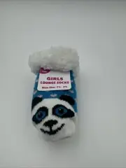 Girls Panda Lounge Sock 7 1/2-3 1/2