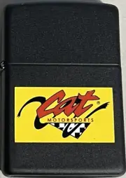 ZIPPO 1994 CAT MOTORSPORTS BLACK MATTE LIGHTER SEALED IN BOX A340