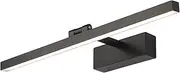 Modern Bathroom Vanity Light 24 inch, Bathroom lamp,12W Led Bathroom Light Fixture Over Mirror, Black Bar Vanity Light for Bathroom Mirror Cabinets Bedroom(3000K Warm White Light)