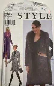InStyle Overcoat Women’s Sewing Pattern 2946 Ladies Tall 6-16