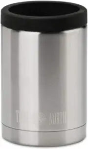 True North Insulated Can Cooler, Fits All 12 oz Cans & Bottles, Stainless Steel