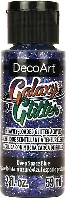 DecoArt Galaxy Glitter Acrylic Paint 2oz Deep Space - Blue