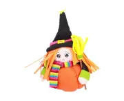 Halloween Plush Toy Doll Funny Pumpkin Little Witch Decoration Ornaments for Home KitchenBroom Witch