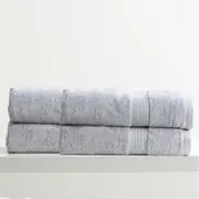 Renee Taylor Stella 4 Piece Silver Bath Sheet Pack