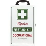 NEW Trafalgar Occupational National Workplace First Aid Kit Wall Mount Metal Box