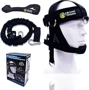 Adjustable Neck Harness Head Strap for Weight Lifting with Resistance Tube Bands and Door Anchor Set for Neck Strength Training Exercise Equipment