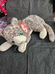 Ty Beanie Baby PURR the Kitten Cat (7.5 Inch) NEW MWMTs Plush Stuffed Animal Toy