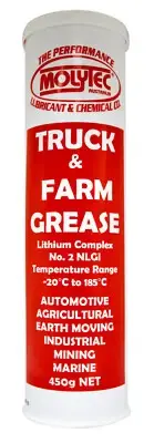 Molytec Truck & Farm Grease #2 NLGI Lithium Complex, Lubrication fot Normal to S