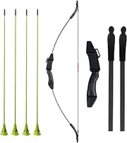 TOPARCHERY Bow and Arrow Set Recurve Bow Archery Set Practice Bow with Suction Cup Arrows for Beginner Low Draw Weight