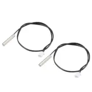 2pcs 15K Temperature Sensor Probe, Stainless Steel Thermal Sensor Probe 30cm