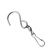 8 Pcs Swivel Hook Suspender Hooks Rotating for Hanging Stainless Steel