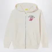 [Off-White™] White Hoodie With Logo 4 Y White