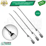 Curved 13” Sims Uterine Sounds Malleable 3 Pcs Set OB/GYN Surgical Instruments